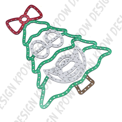 LED Pixel Prop | Christmas Tree with Bow (With Face)!