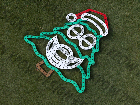 LED Pixel Prop | Christmas Tree with Hat (With Face)!